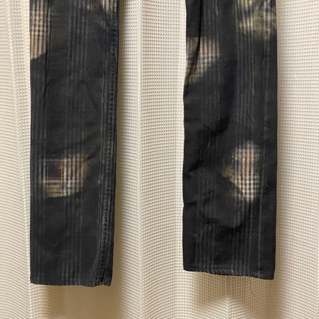 LGB ルグランブルー コーティング ブリーチ チェック デニム 29