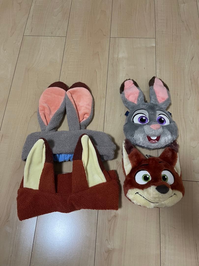 ズートピア　ニック　ジュディ　ヘアバンド　パスケース　セット