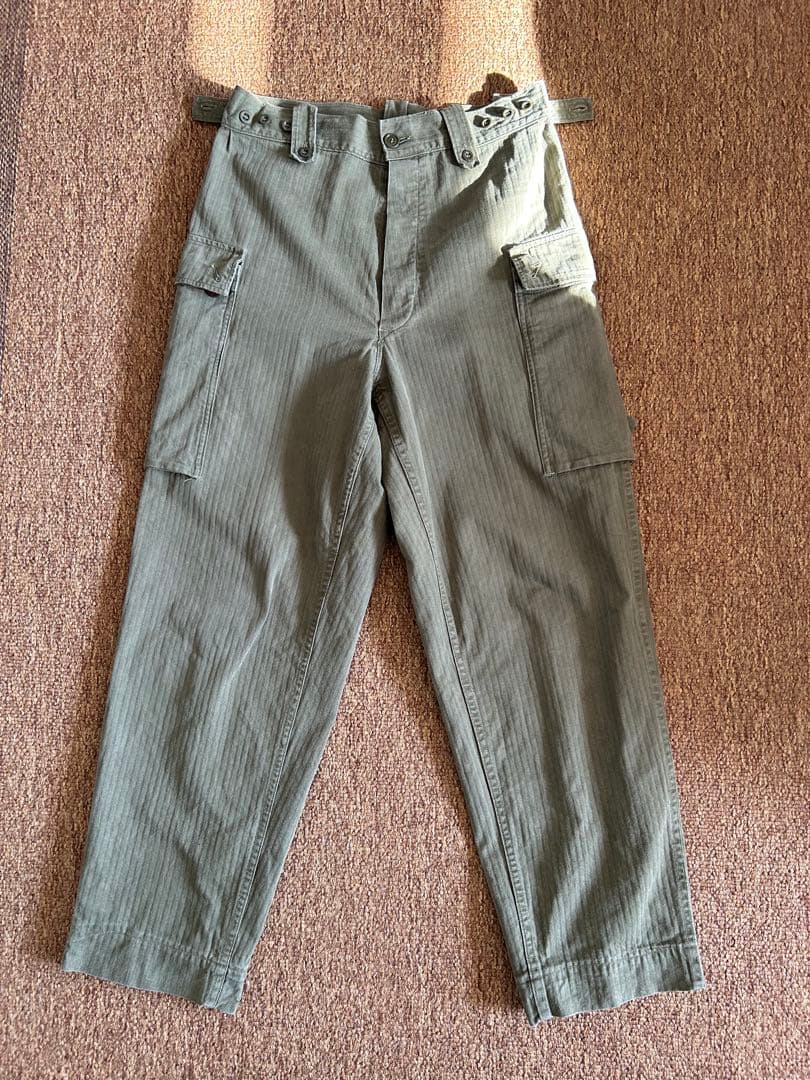 オランダ軍 60’s HBT（ヘリンボーンツイル）カーゴパンツ