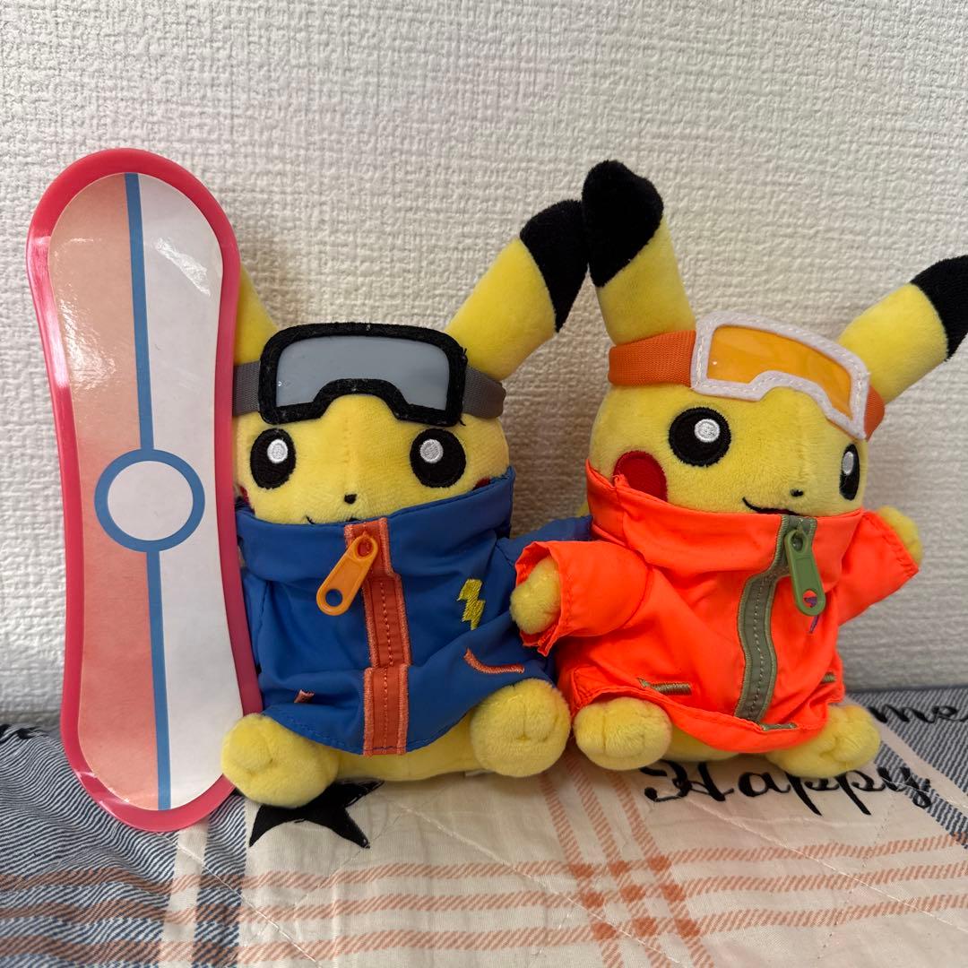 ピカチュウ ぬいぐるみ スノーボード付き